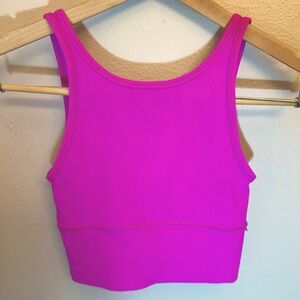 Lulu Lemon Cropped Ribbed Reversible Tank